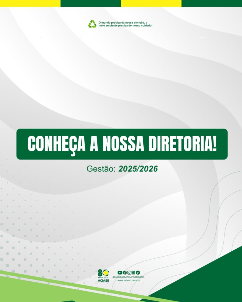 Conheça a Diretoria ACIASB 2025/2026, comprometida com o fortalecimento do associativismo